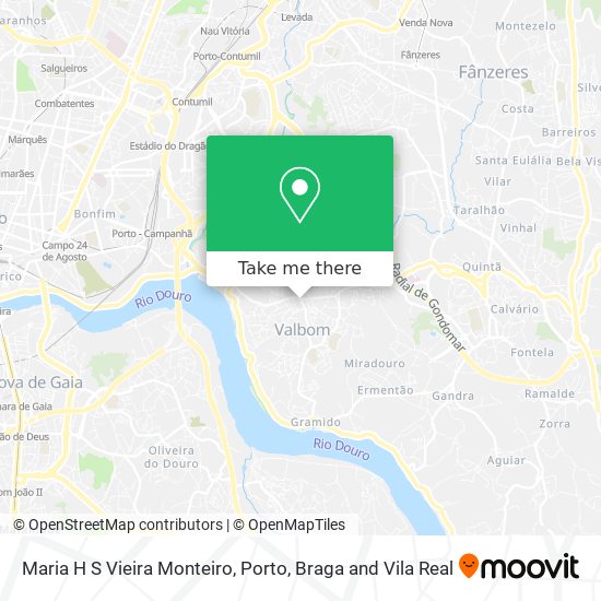 Maria H S Vieira Monteiro map