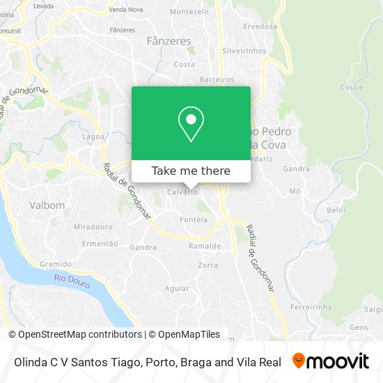 Olinda C V Santos Tiago map