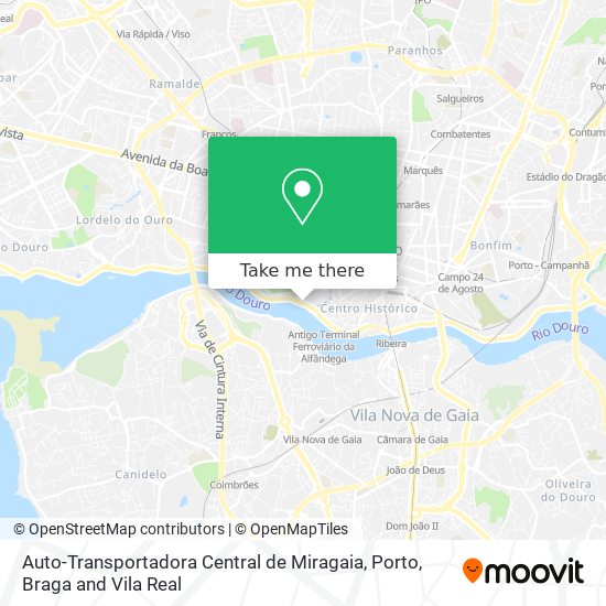 Auto-Transportadora Central de Miragaia map