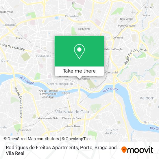 Rodrigues de Freitas Apartments map