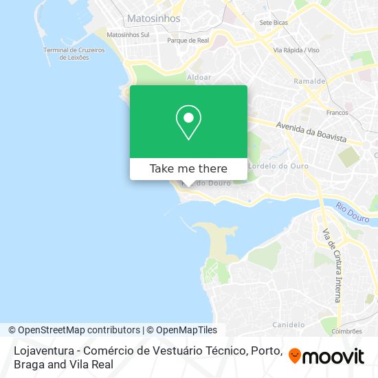 Lojaventura - Comércio de Vestuário Técnico map