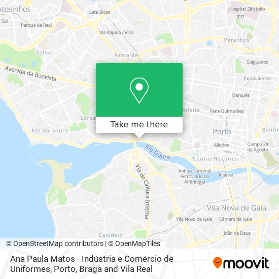 Ana Paula Matos - Indústria e Comércio de Uniformes map