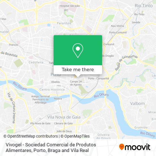Vivogel - Sociedad Comercial de Produtos Alimentares map