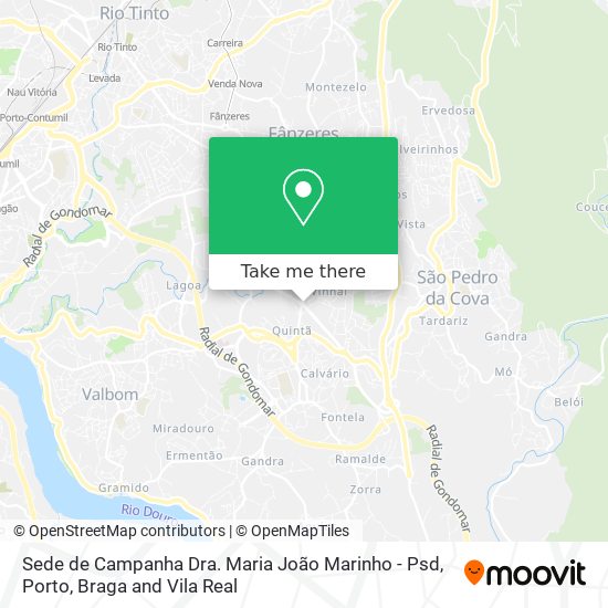 Sede de Campanha Dra. Maria João Marinho - Psd map