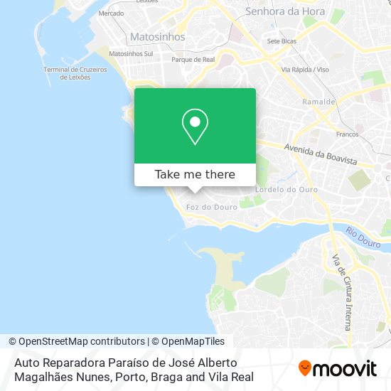 Auto Reparadora Paraíso de José Alberto Magalhães Nunes map