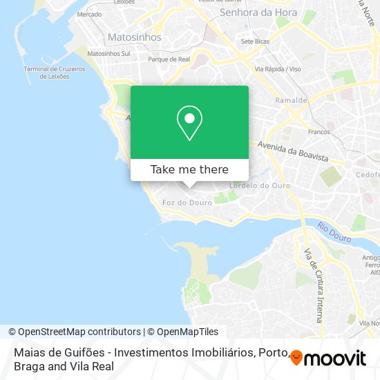 Maias de Guifões - Investimentos Imobiliários mapa