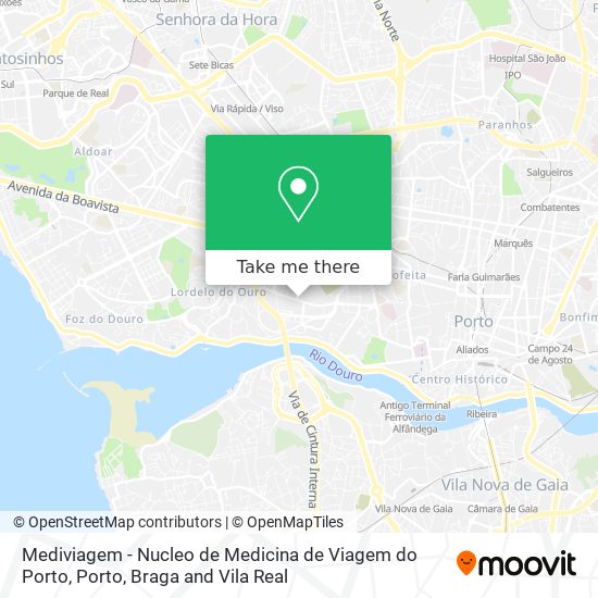 Mediviagem - Nucleo de Medicina de Viagem do Porto map