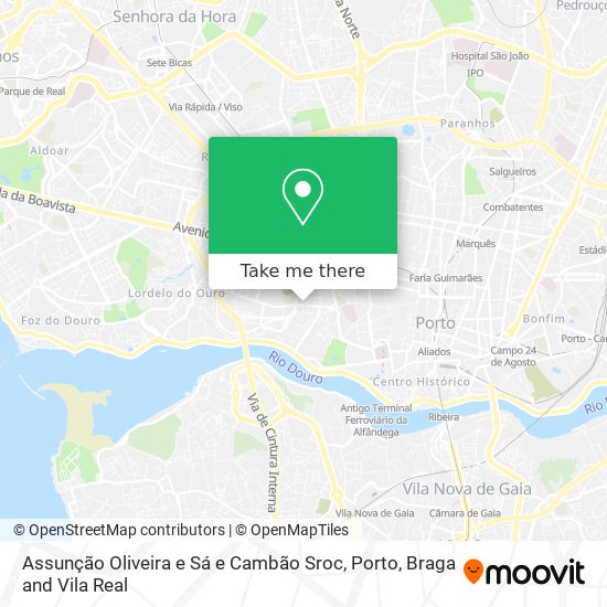 Assunção Oliveira e Sá e Cambão Sroc mapa