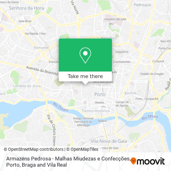 Armazéns Pedrosa - Malhas Miudezas e Confecções map