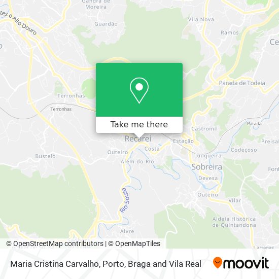 Maria Cristina Carvalho map