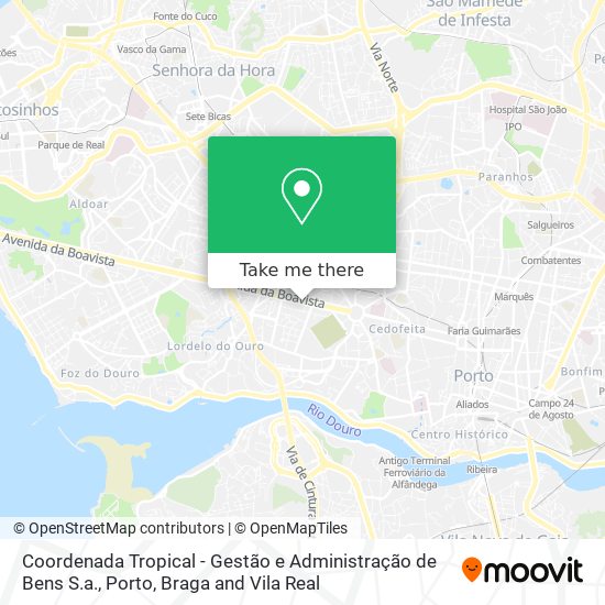 Coordenada Tropical - Gestão e Administração de Bens S.a. map