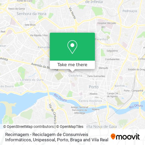 Recimagem - Reciclagem de Consumíveis Informáticos, Unipessoal map