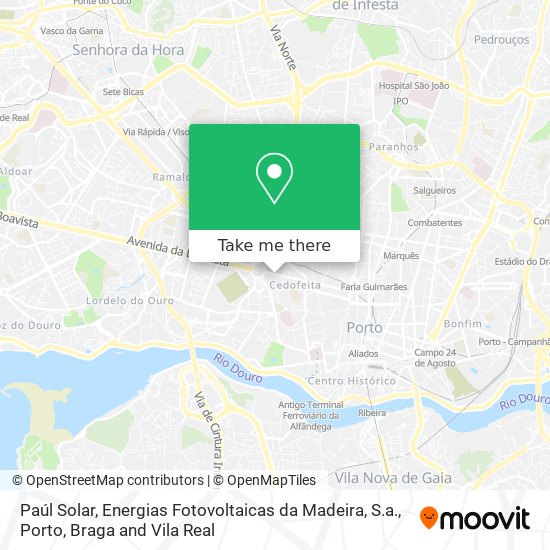 Paúl Solar, Energias Fotovoltaicas da Madeira, S.a. mapa
