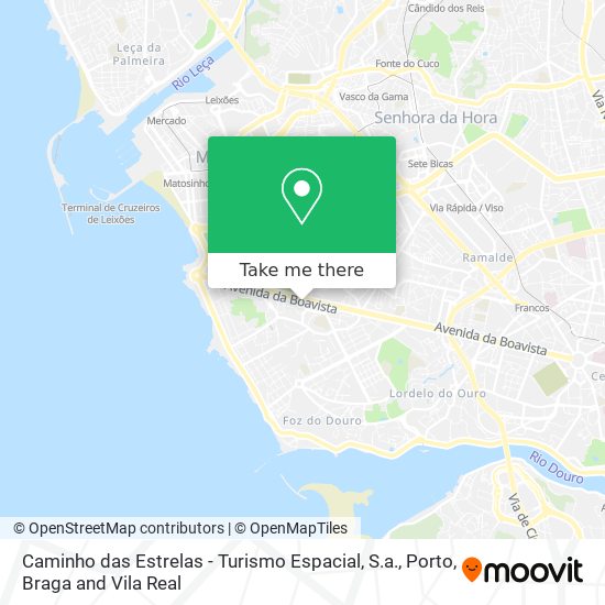 Caminho das Estrelas - Turismo Espacial, S.a. mapa