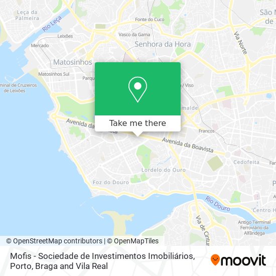 Mofis - Sociedade de Investimentos Imobiliários map