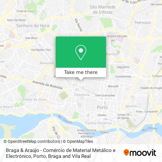 Braga & Araújo - Comércio de Material Metálico e Electrónico map