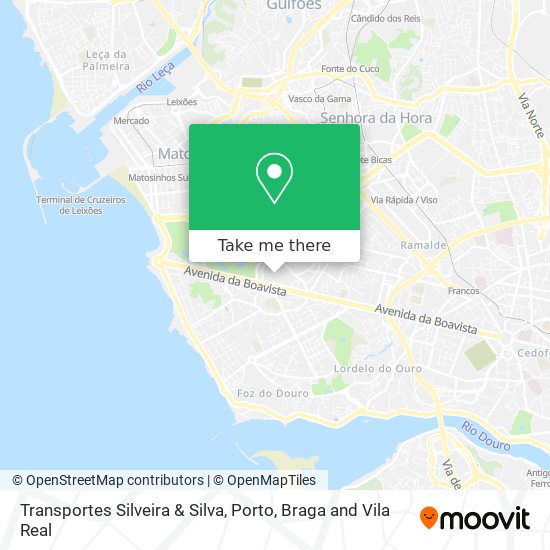 Transportes Silveira & Silva mapa