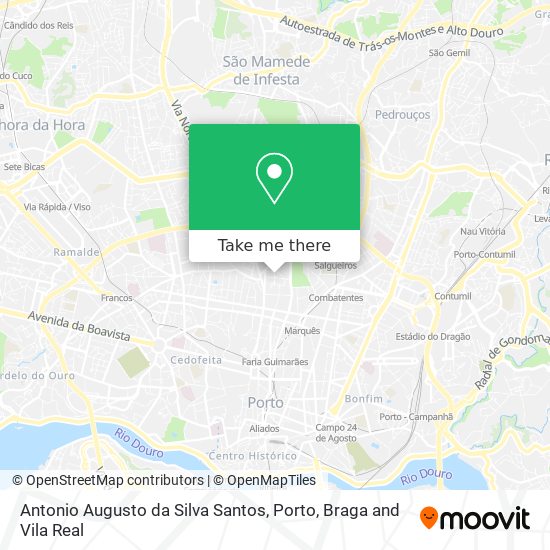 Antonio Augusto da Silva Santos map