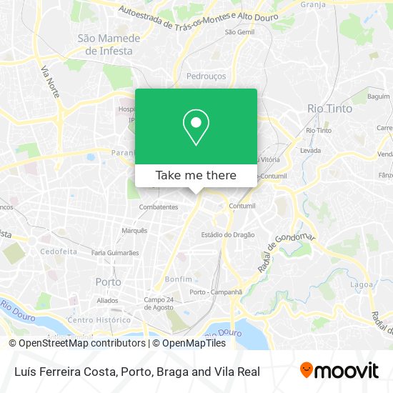 Luís Ferreira Costa map