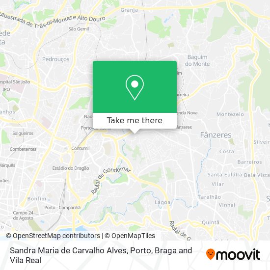 Sandra Maria de Carvalho Alves map