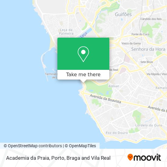 Academia da Praia map