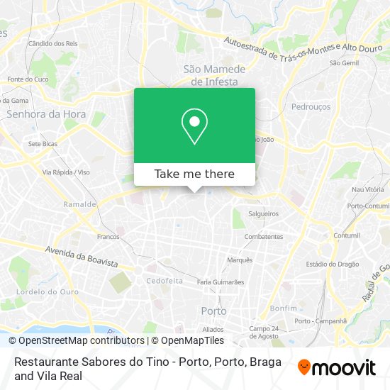 Restaurante Sabores do Tino - Porto map