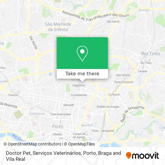 Doctor Pet, Serviços Veterinários mapa