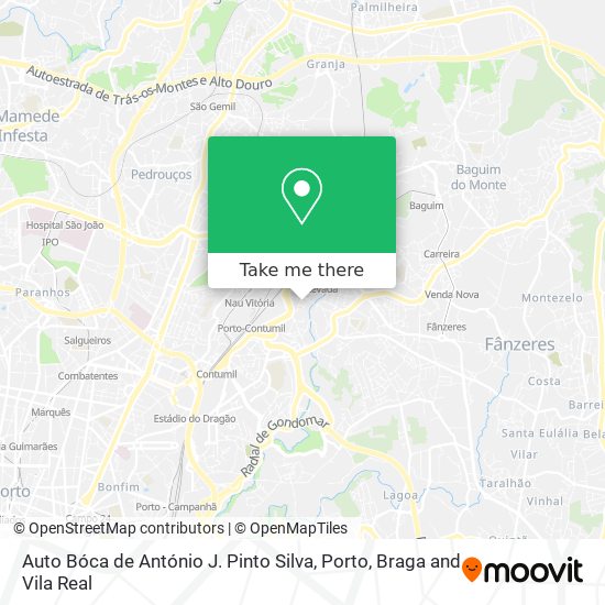 Auto Bóca de António J. Pinto Silva mapa