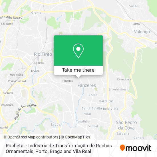 Rochetal - Indústria de Transformação de Rochas Ornamentais map