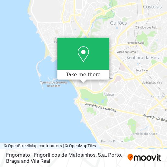 Frigomato - Frigoríficos de Matosinhos, S.a. map