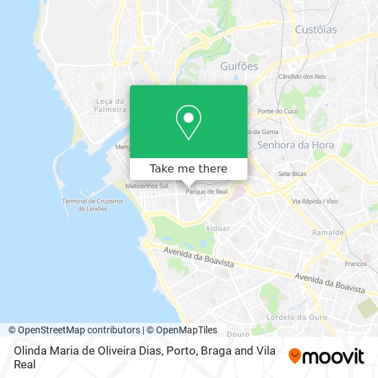 Olinda Maria de Oliveira Dias mapa