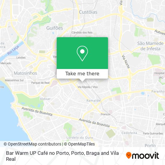 Bar Warm UP Café no Porto map