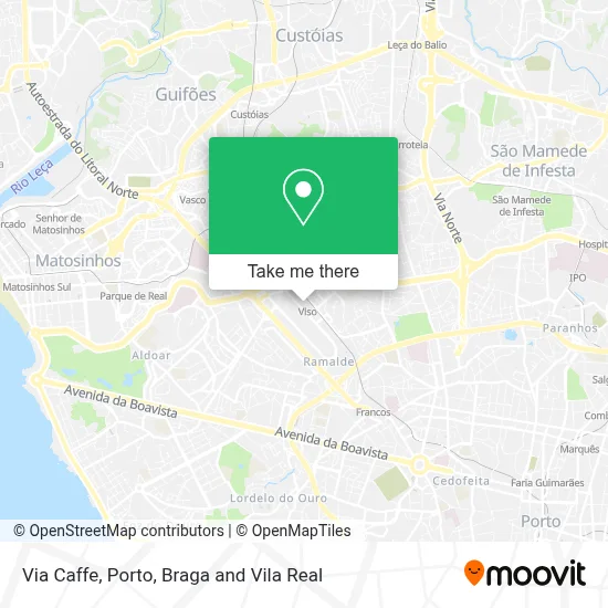 Via Caffe map