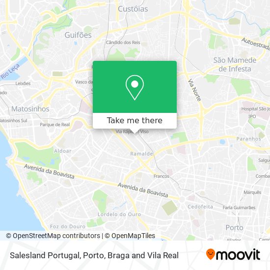 Salesland Portugal map