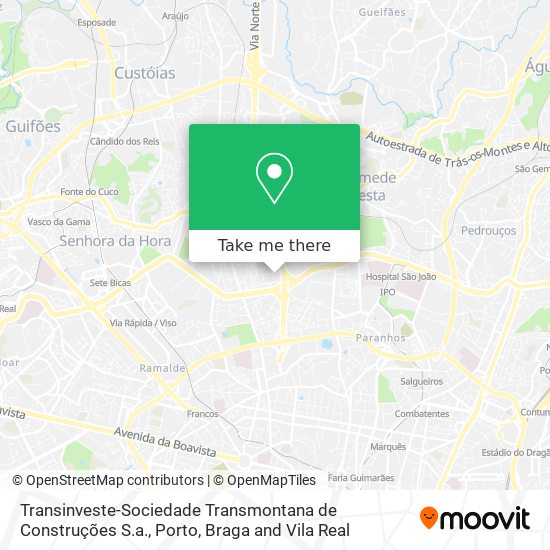 Transinveste-Sociedade Transmontana de Construções S.a. mapa