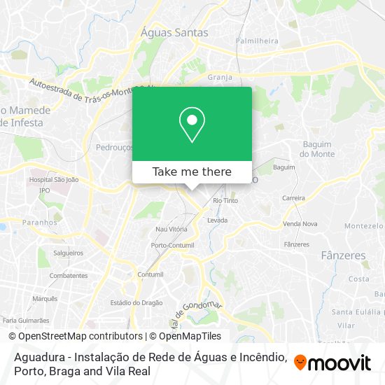 Aguadura - Instalação de Rede de Águas e Incêndio map