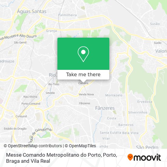 Messe Comando Metropolitano do Porto map