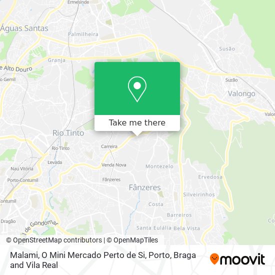 Malami, O Mini Mercado Perto de Si mapa