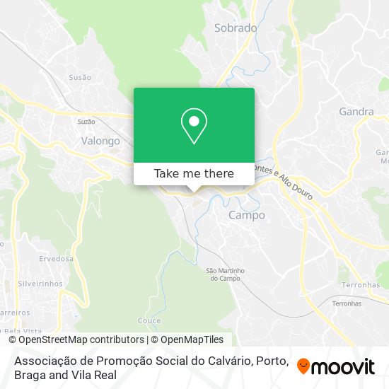 Associação de Promoção Social do Calvário map