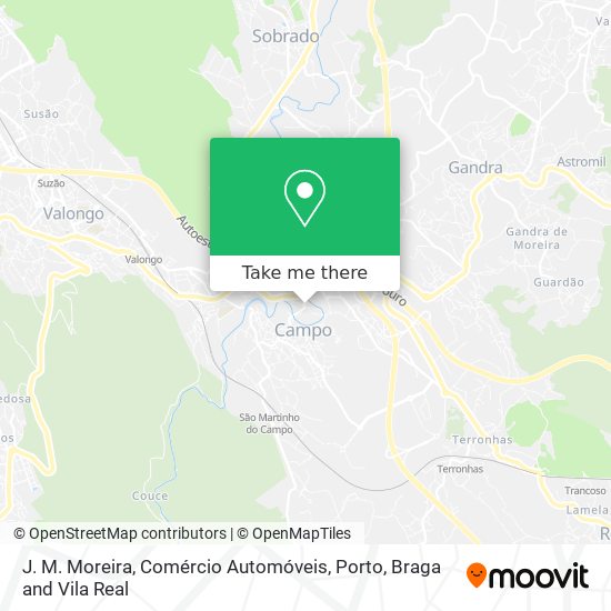 J. M. Moreira, Comércio Automóveis map