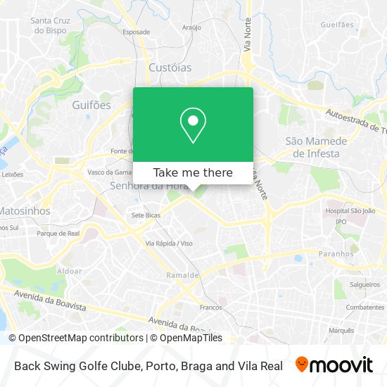 Back Swing Golfe Clube mapa