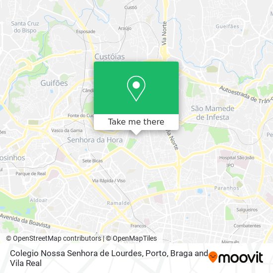 Colegio Nossa Senhora de Lourdes mapa