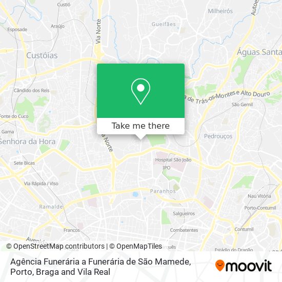 Agência Funerária a Funerária de São Mamede mapa