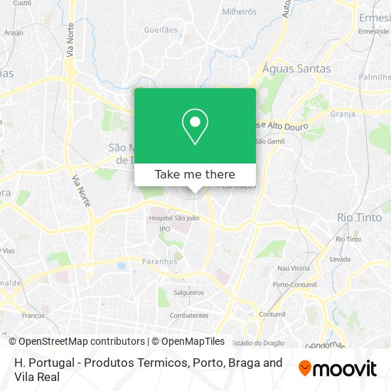 H. Portugal - Produtos Termicos map