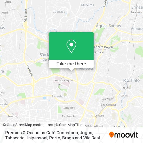 Prémios & Ousadias Café Confeitaria, Jogos, Tabacaria Unipessoal map