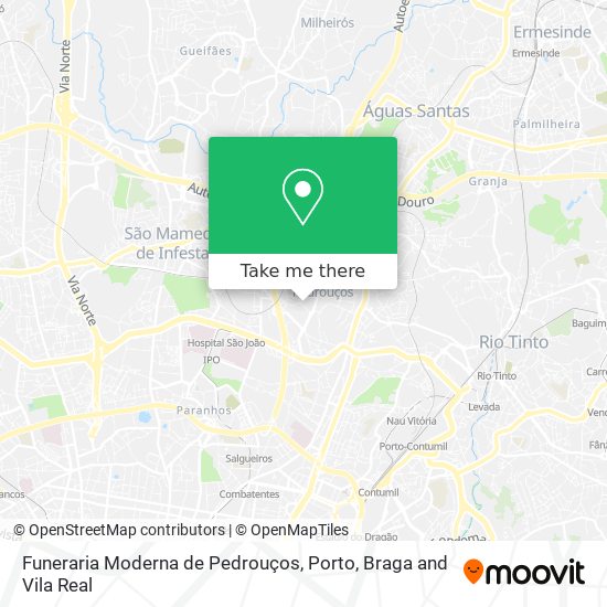 Funeraria Moderna de Pedrouços mapa