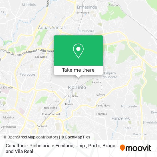 Canalfuni - Pichelaria e Funilaria, Unip. map