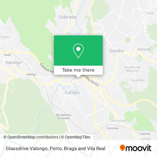 Glassdrive Valongo map