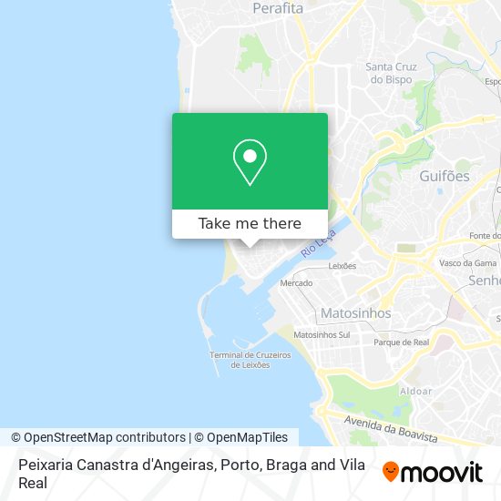 Peixaria Canastra d'Angeiras mapa