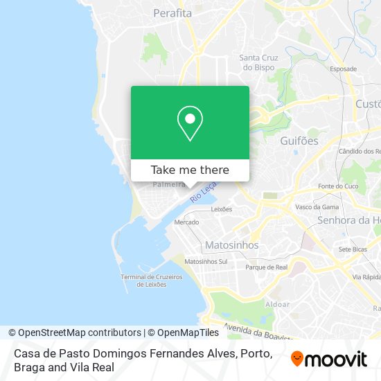 Casa de Pasto Domingos Fernandes Alves mapa